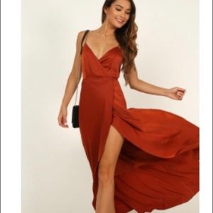 Showpo 	
MINE WOULD BE YOU DRESS IN COPPER SATIN